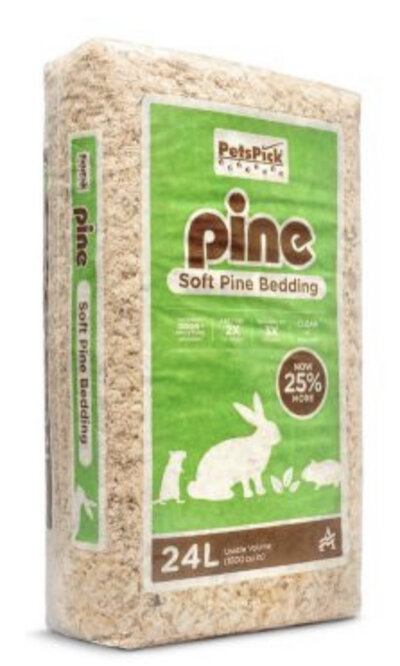 PetsPick Pine Pet Bedding, 24L, 230028